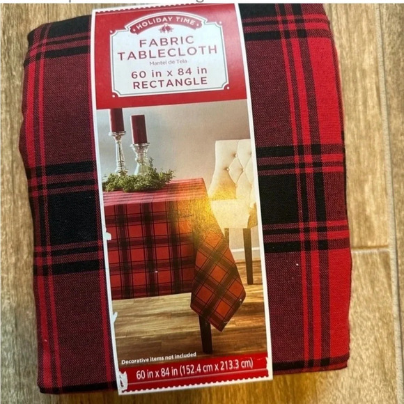 Christmas Tablecloth Red and Black
Plaid 60x84 Rectangular - Picture 1 of 3